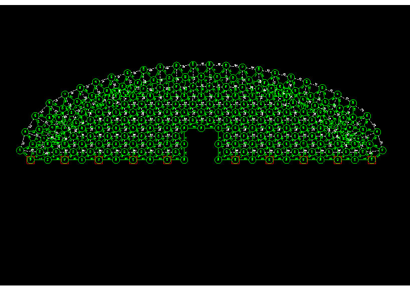 南京锡林浩特91跨，1000米长干煤棚网架设计