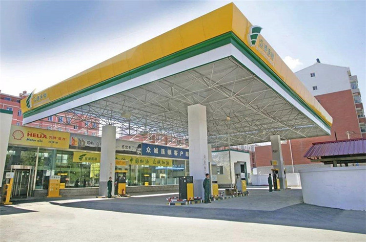 南京加气站钢结构网架案例7